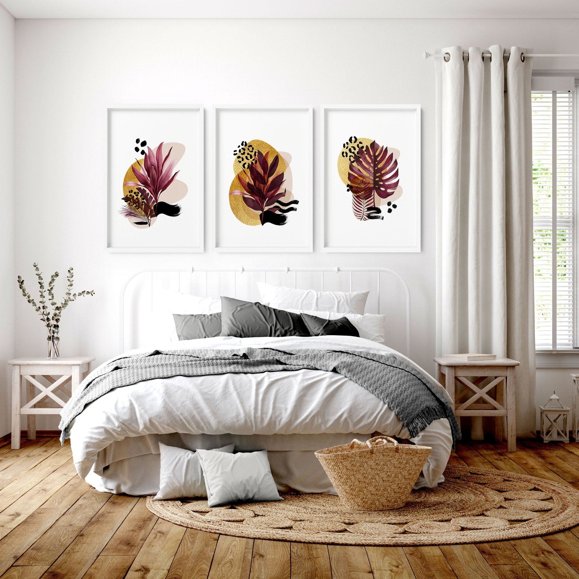 Prints for bedroom | set of 3 wall art