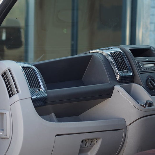 For Vauxhall Movano Dashboard Air Vent Trim in Silver Carbon | Van-X