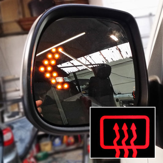 For VW T5.1 / T6 LED Wing Mirror Lens Heated | Replacement Mirror Glass Upgrade – Van-X