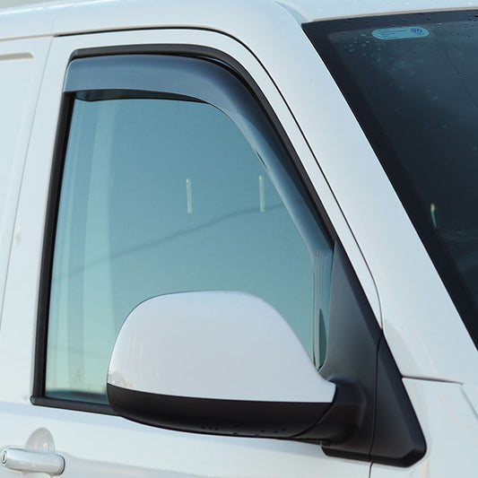 For VW Transporter T6 In-Channel Wind Deflectors Tinted - Van-X