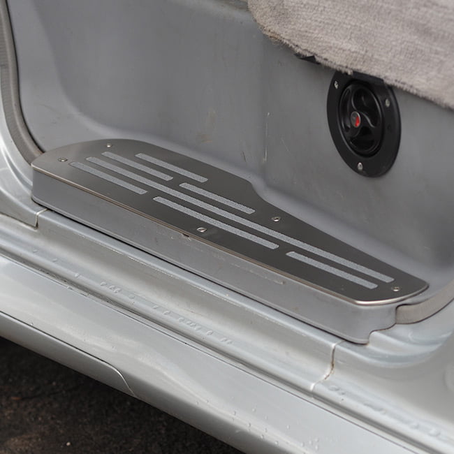 For Mazda Bongo Stainless Steel Step Protectors – 3 Piece Door Sill Protector Set | Van-X