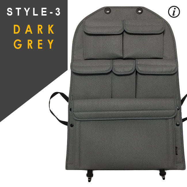 For VW T5 & T5.1 Transporter Campervan Leatherette Captain’s Back Seat Organiser | Van-X