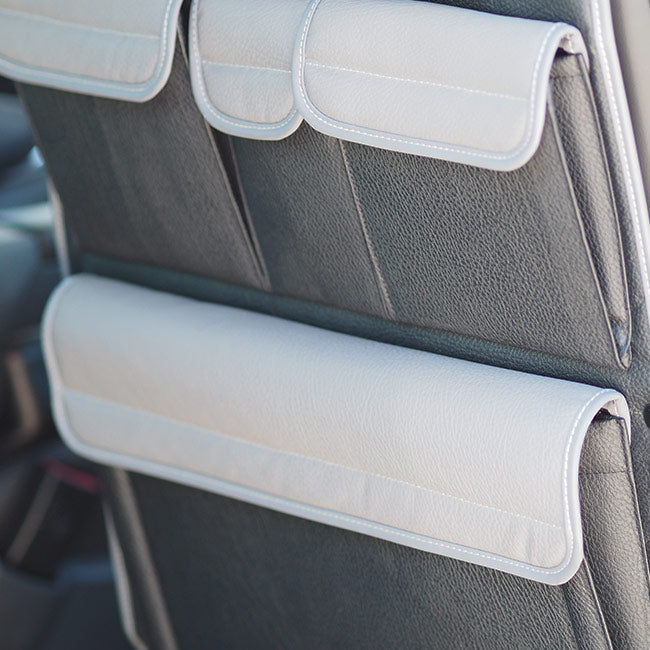 For VW T5 T5.1 Transporter Campervan Leatherette Back Seat Organiser – 2-Piece Bundle | Van-X