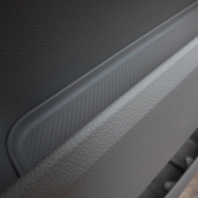 For VW T6 Rubber Door Pocket Inserts – Grey Mat Set, Direct Fit | Van-X