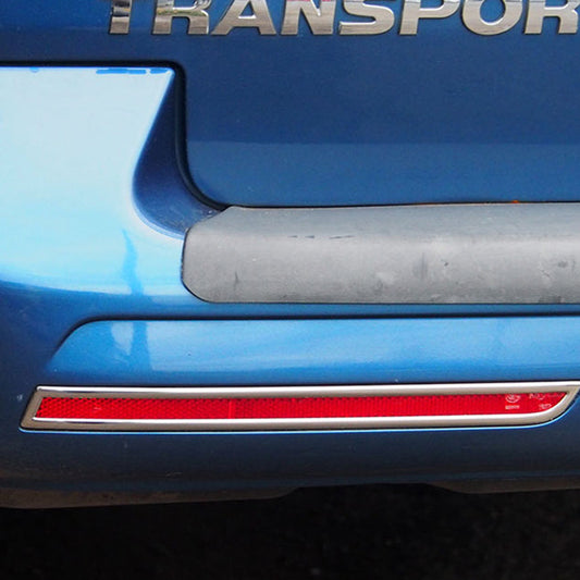 For VW T5.1 Transporter Barndoor Rear Bumper Reflector Trims – Chrome Styling Upgrade | Van-X