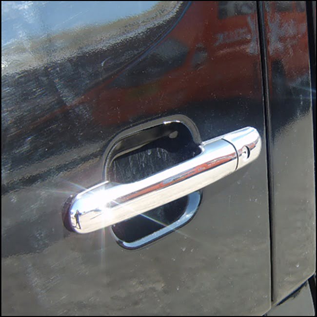 For Mercedes Sprinter MK2 Door Handle Covers – Stainless Steel Trim | Van-X