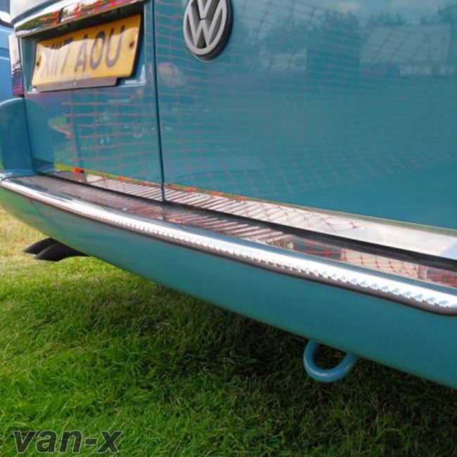 For VW T4 Transporter Barn Door Edge Trim Stainless Steel – Rear Door Protection Styling Strip - Van-X