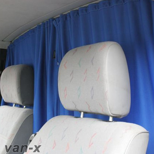For MAN TGE / New Crafter Cab Divider Curtain Kit with Rail Premium Quality - Van-X