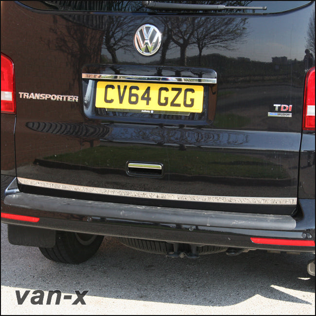 For VW T5.1 Transporter Rear Tailgate Edge Stainless Steel Trim | Van-X