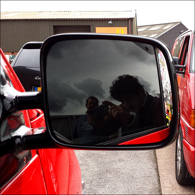 For VW T4 LED Wing Mirror Lens Non-Heated Anti-Glare Mirror Glass Upgrade – Clear View Replacement - Van-X