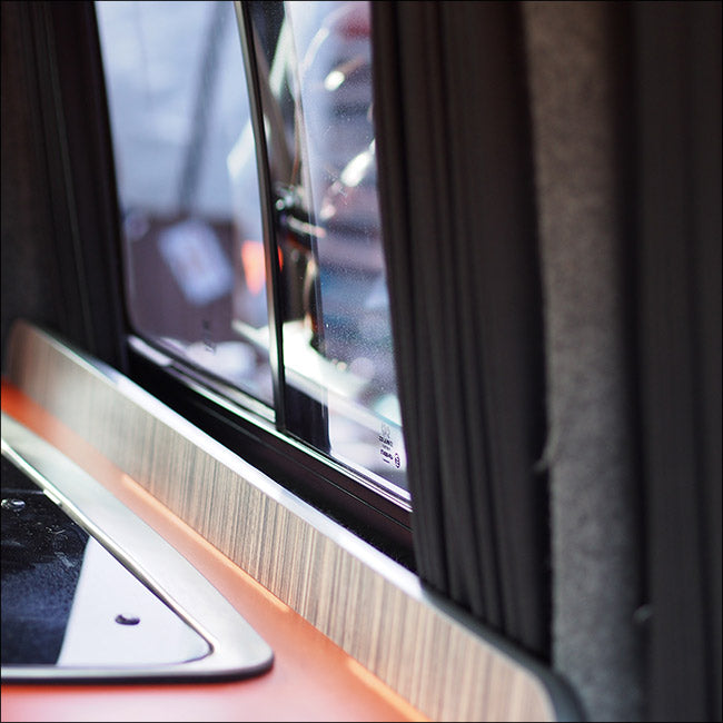 For Citroën Relay Premium Window Curtains - Black/Black - Custom Bundle Option | Van-X