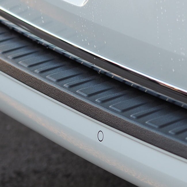 For VW T6.1 Transporter Multivan Rear Tailgate Bumper Protector – Black Plastic | Van-X