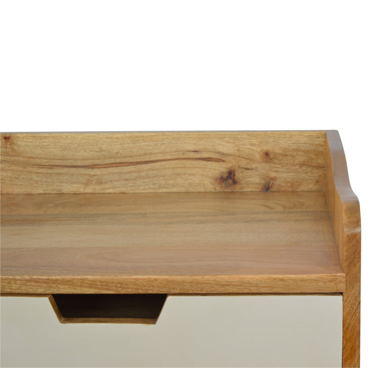 Navy and White Gradient Bedside Table
