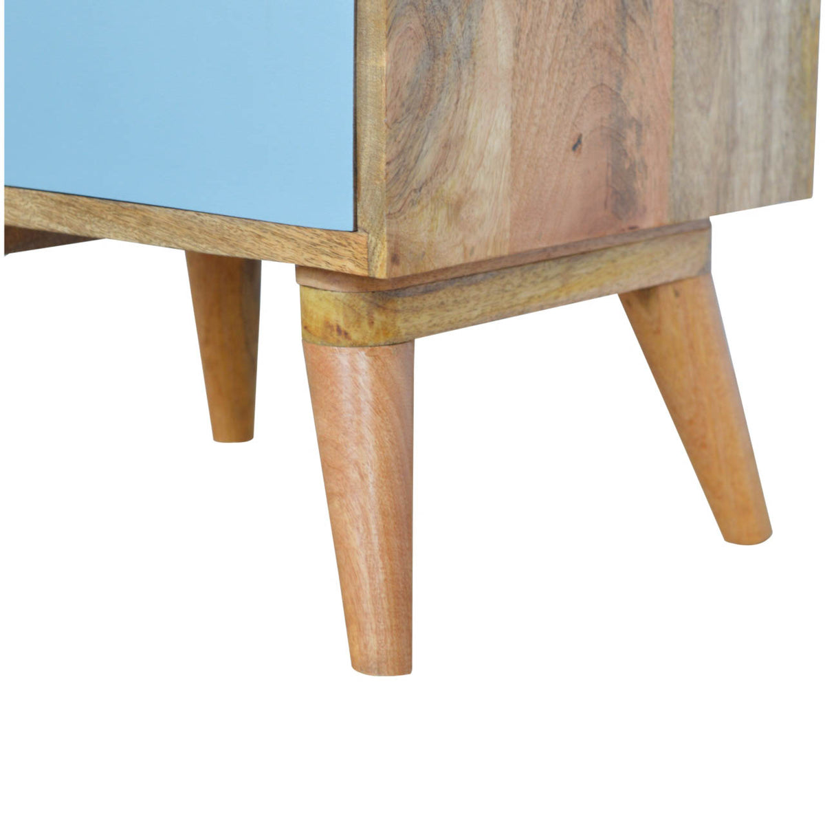 Blue and White Gradient Bedside Table