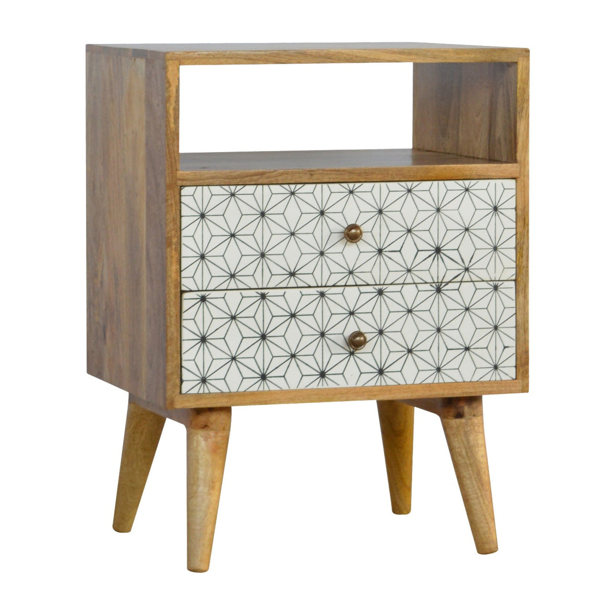 Prima Bedside with Open Slot Bedside Table