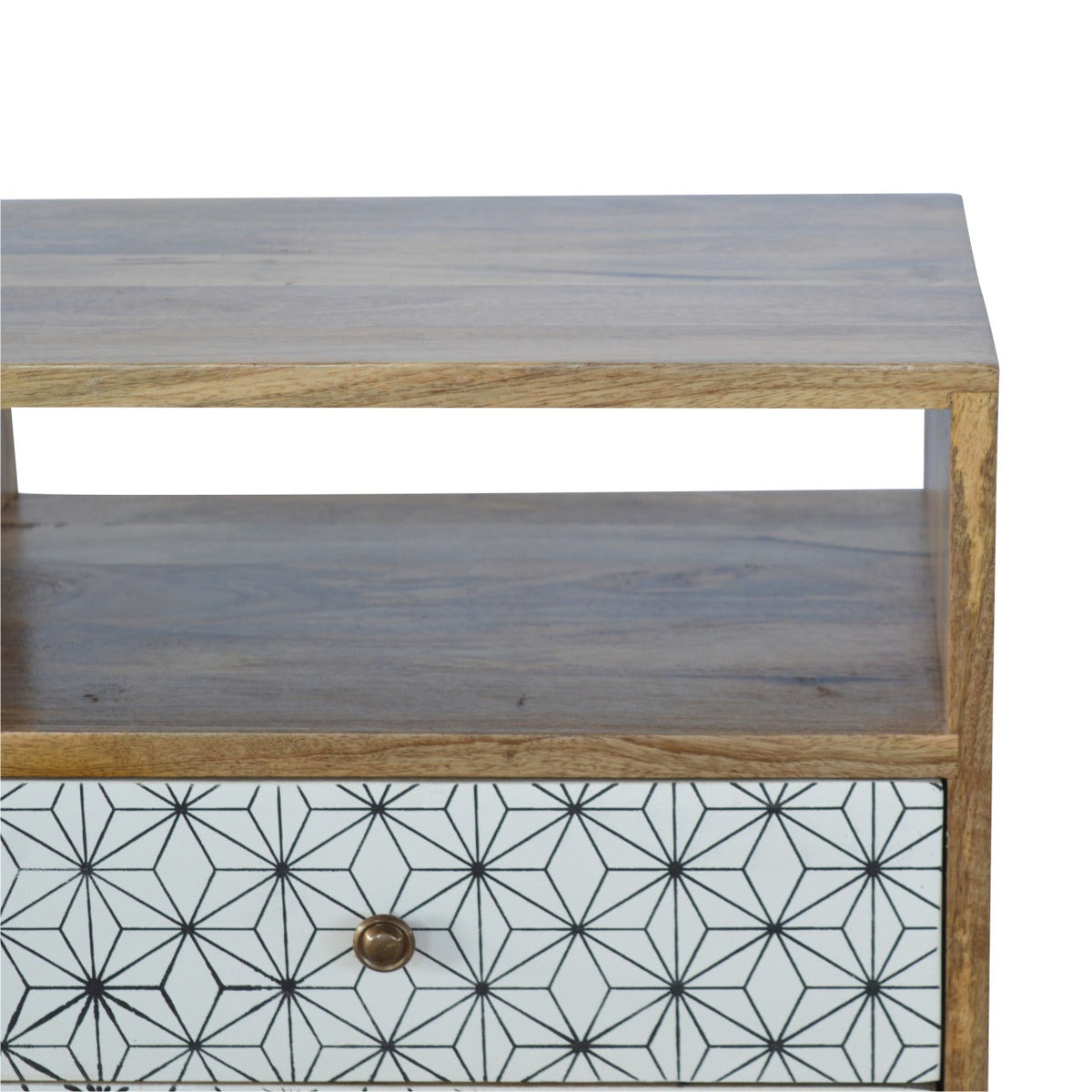 Prima Bedside with Open Slot Bedside Table