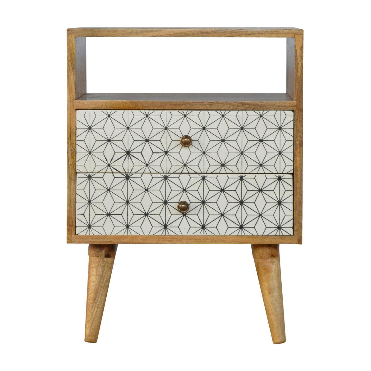 Prima Bedside with Open Slot Bedside Table