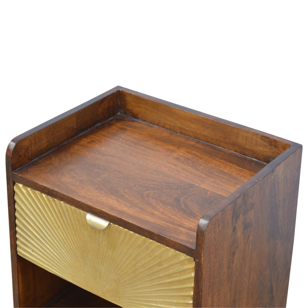 Manila Gold One Drawer Bedside Table