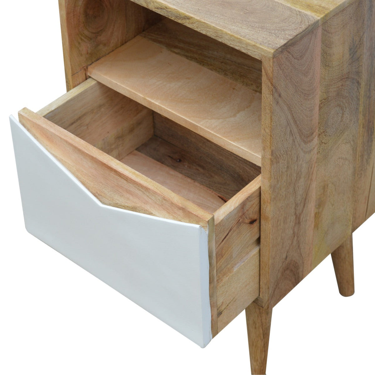 White Envelope Bedside Table