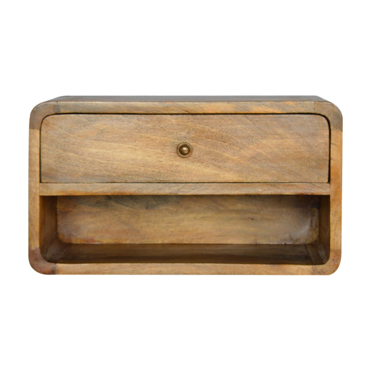 Floating Curve Open Slot Bedside Table