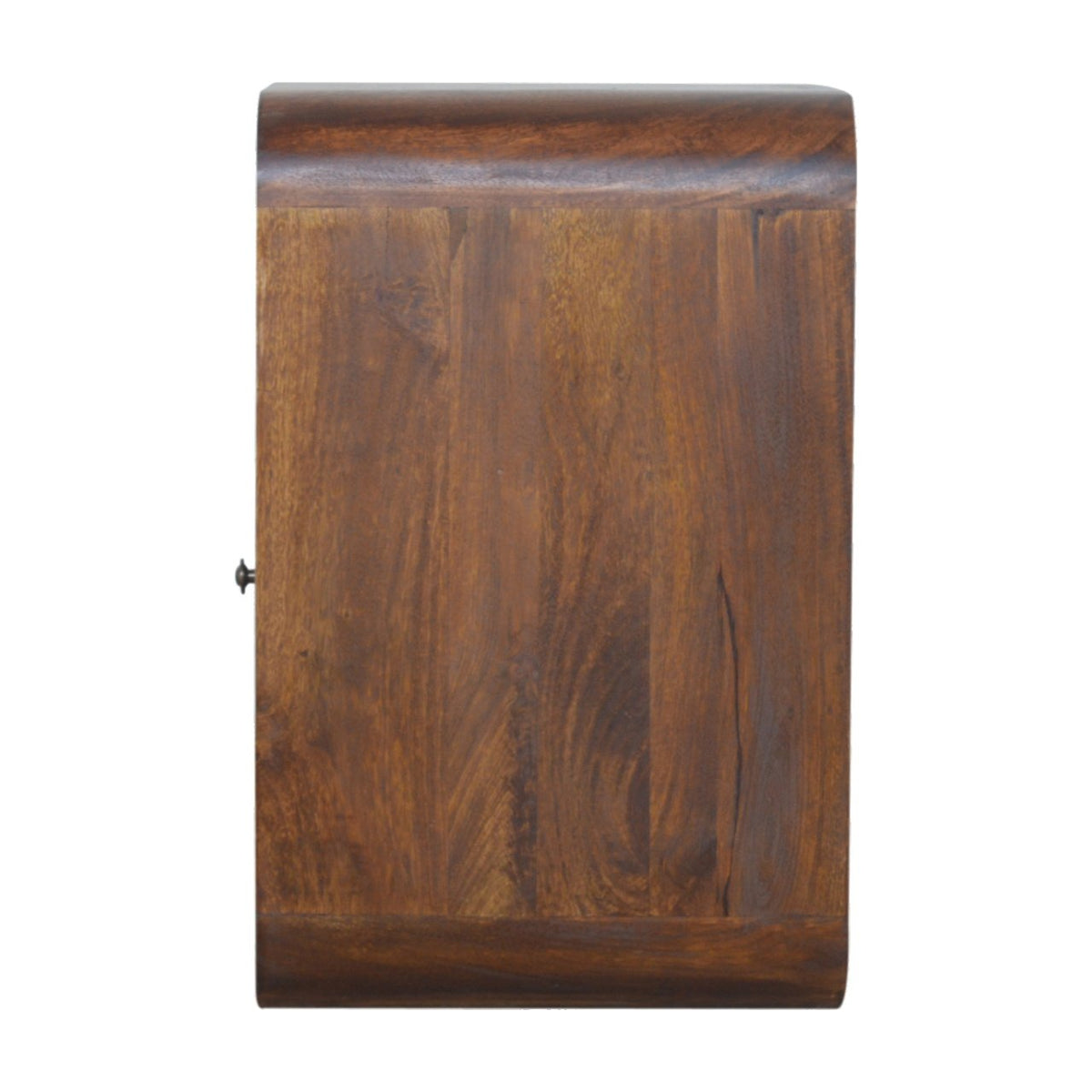 Chestnut Curved Edge Bedside Table
