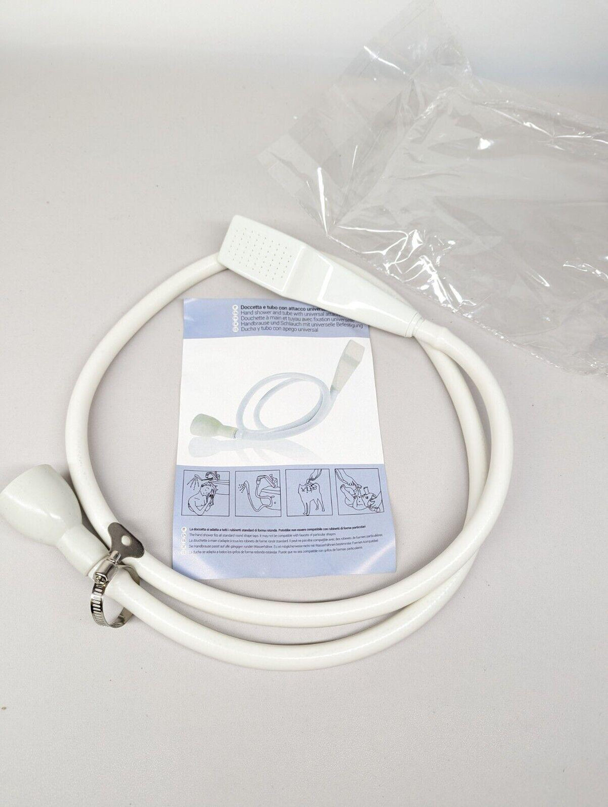 Shower Head and Extra Long Hose Set for Bath Taps/Tap Professional, 150cm