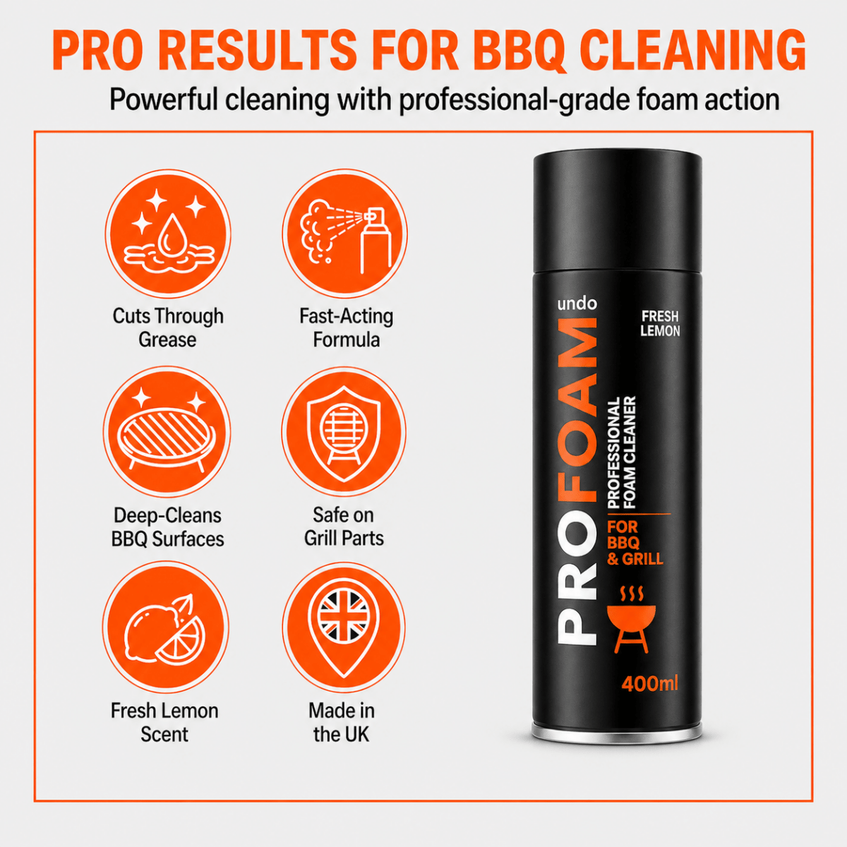 Profoam - BBQ & Grill Cleaner | Fresh Lemon