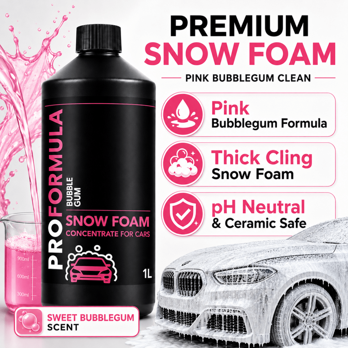 Proformula - Snow Foam Concentrate Car Cleaner | Bubble Gum Scent