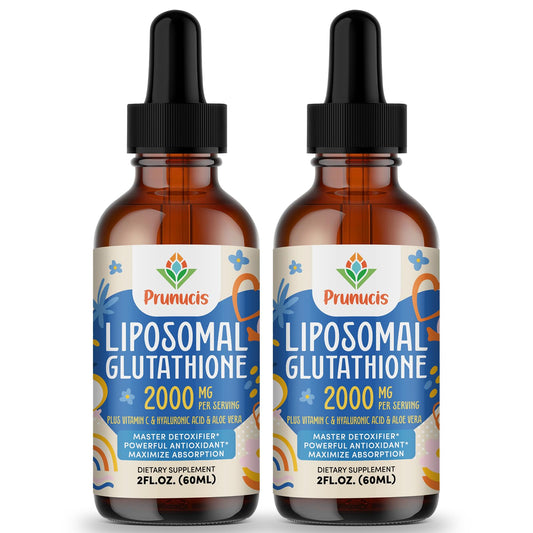 Prunucis 2000MG Liposomal Glutathione Liquid – 98% Absorption, Vegan, 4 oz