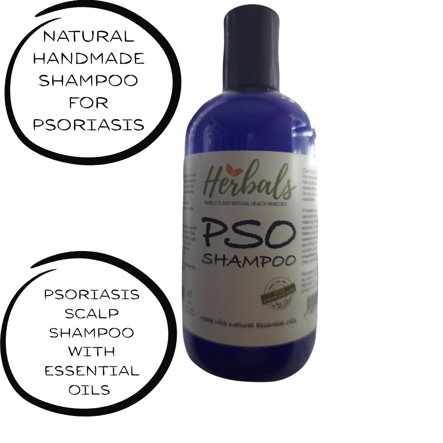 PSO Herbal Scalp Care Shampoo - Effective Dandruff Treatment & Soothing Psoriasis Relief