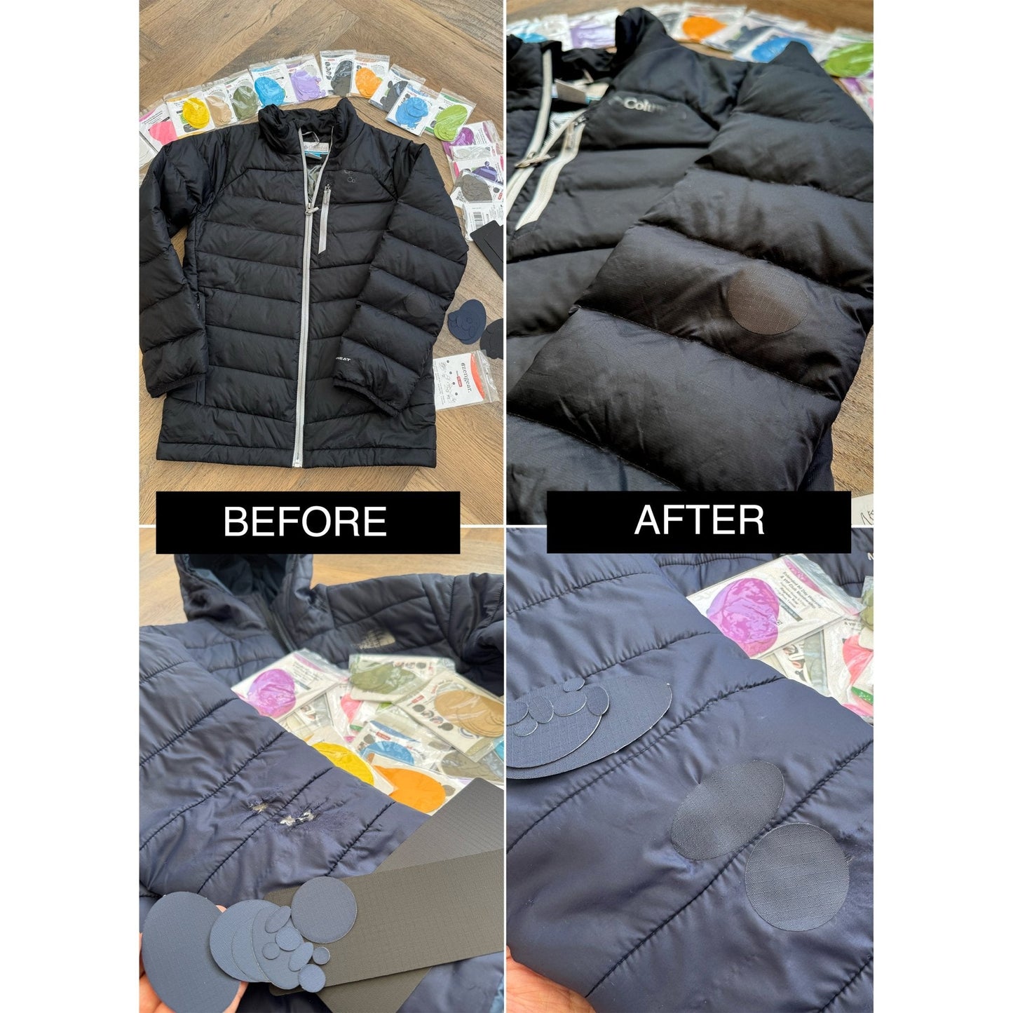 Self-Adhesive Puffer Jacket Repair Patches (30+ Colours)