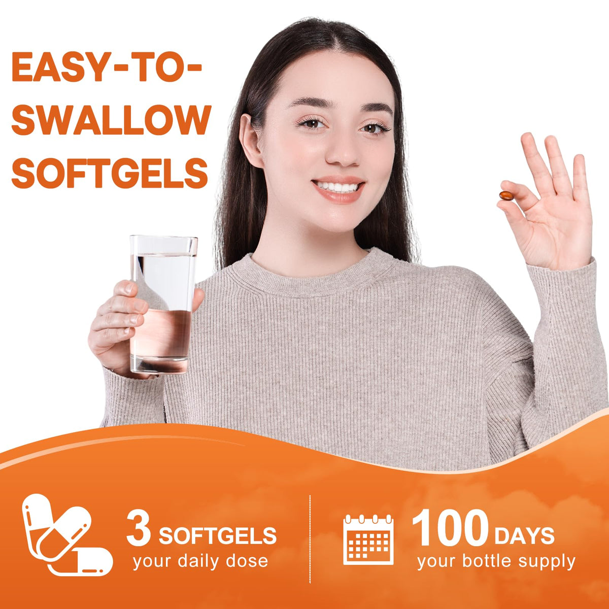 Pumpkin Seed Oil with Saw Palmetto Softgels - 3000mg per Serving | 300/600 Softgels | Cold-Pressed & Non-GMO