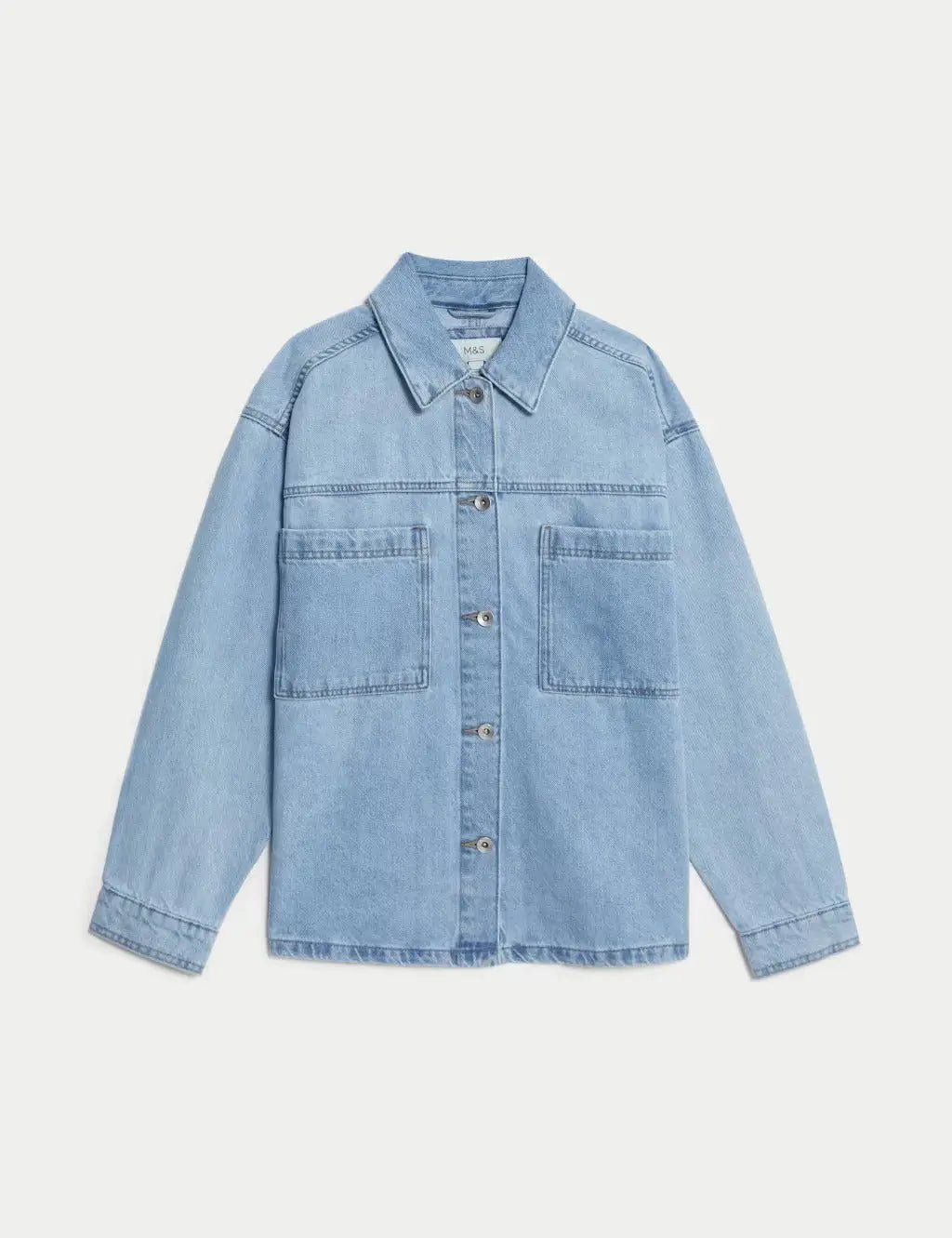 Pure Cotton Denim Relaxed Jacket