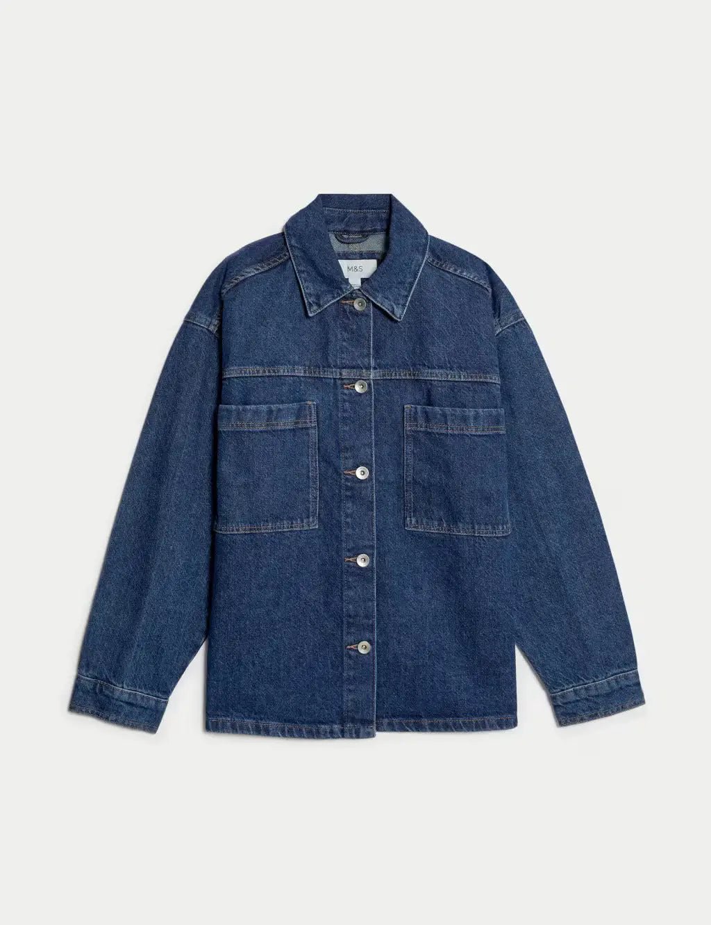 Pure Cotton Denim Relaxed Jacket