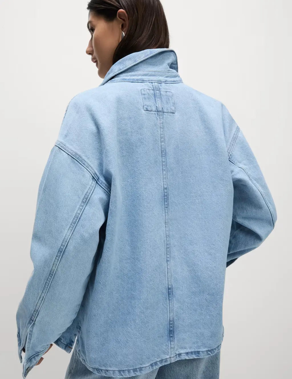 Pure Cotton Denim Relaxed Jacket