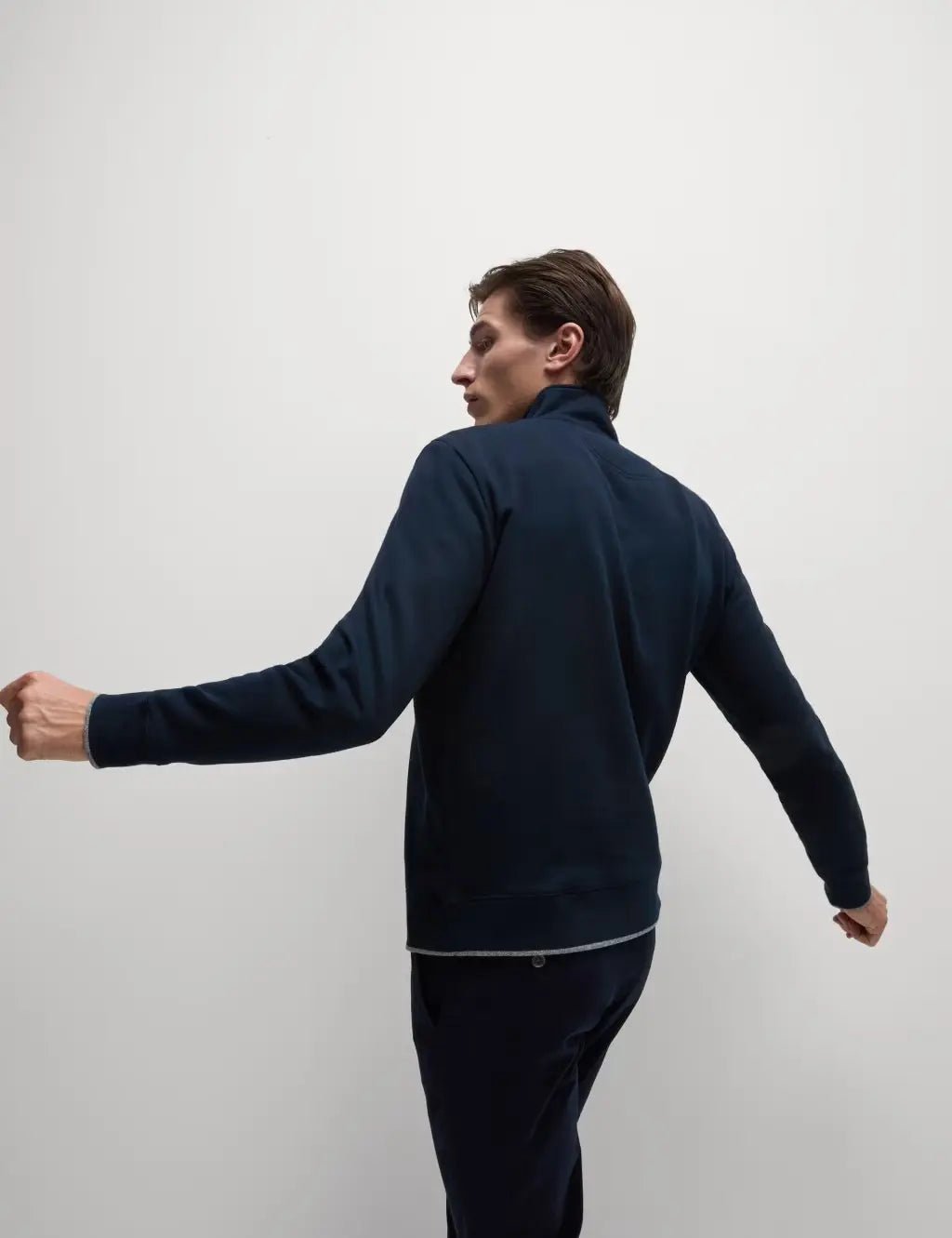 Pure Cotton Half Zip Sweatshirt