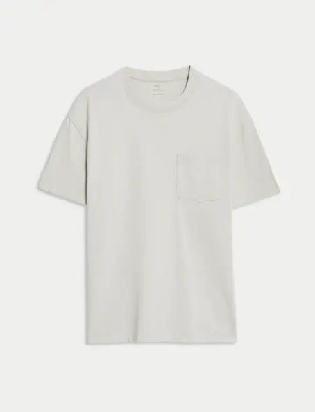 Pure Cotton Midweight Pocket T-shirt