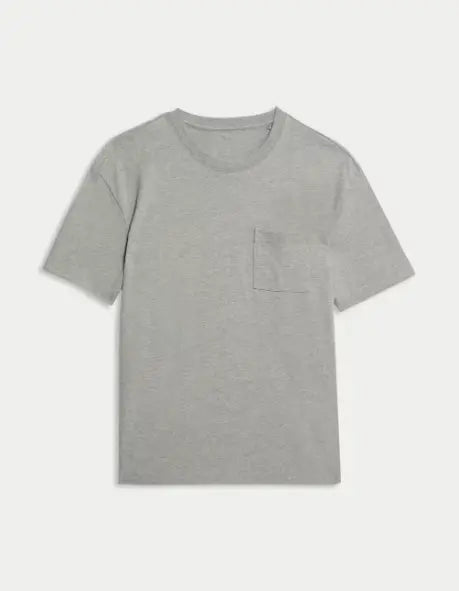 Pure Cotton Midweight Pocket T-shirt