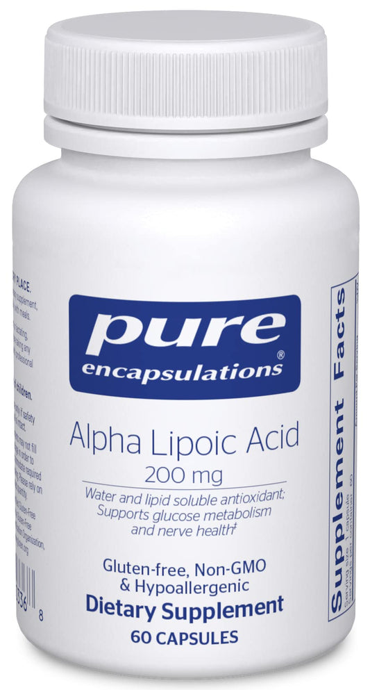 Pure Encapsulations Alpha Lipoic Acid 200 mg - 60 Vegan Capsules | Antioxidant & Metabolic Support