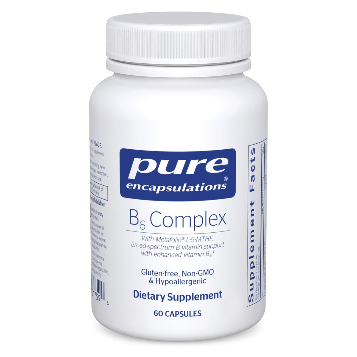 Pure Encapsulations B6 Complex — Brain & Nervous System Support (60 Capsules)