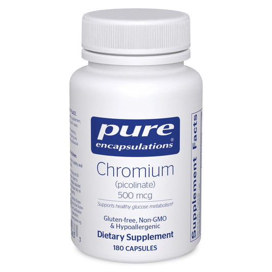 Pure Encapsulations Chromium (Picolinate) 500 mcg – Superior Absorption, Vegan & Gluten Free