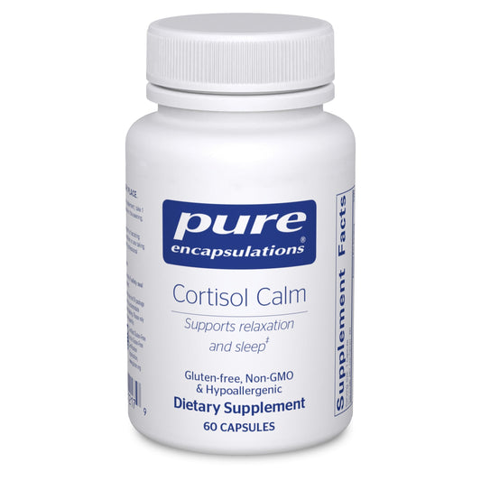 Pure Encapsulations Cortisol Calm with Ashwagandha & L-Theanine — Stress Support & Restful Sleep (60 Capsules)