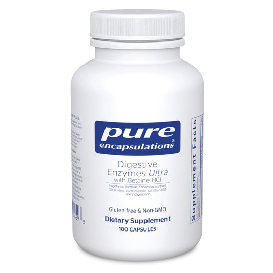 Pure Encapsulations Digestive Enzymes Ultra with Betaine HCl – Vegetarian Digestive Enzyme Supplement (180 Capsules)