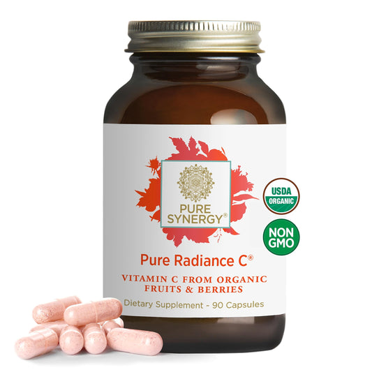 Pure Radiance C – Organic Vitamin C Capsules (90 Count) | Whole Food Vitamin C from Camu Camu & Acerola