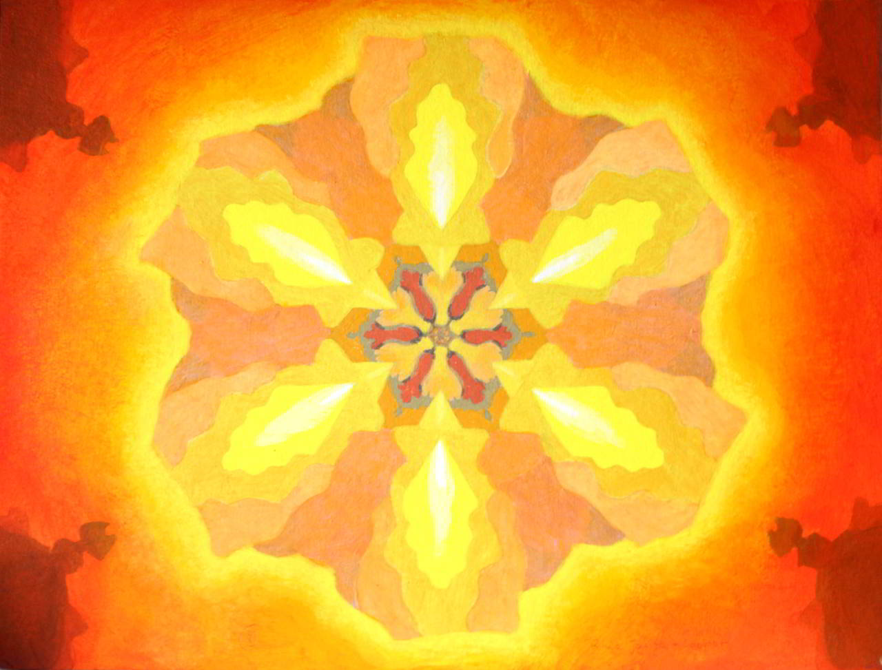 Pure Sunshine in Radial Symmetry, original painting