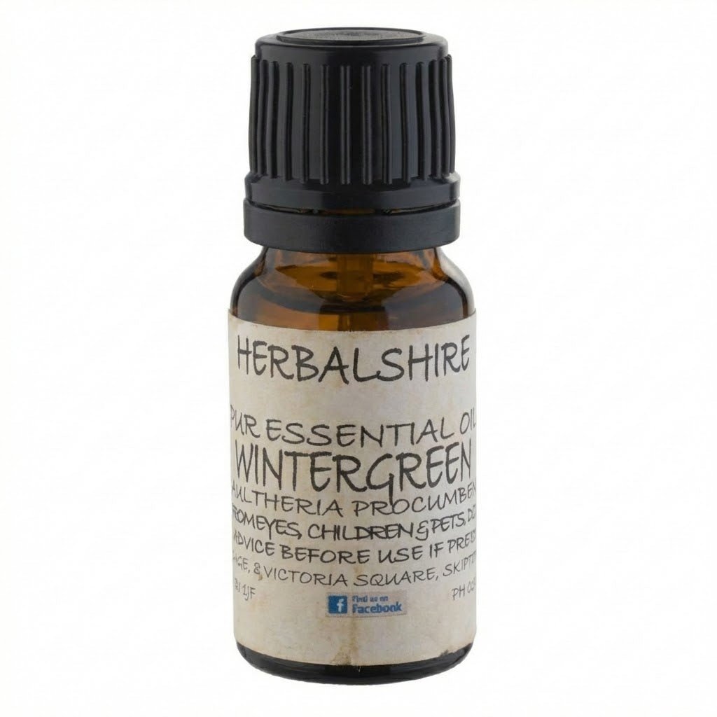 Pure Wintergreen Essential Oil | Natural Muscle Rub & Joint Pain Relief | Handmade in North Yorkshire (10ml, 30ml, 100ml)