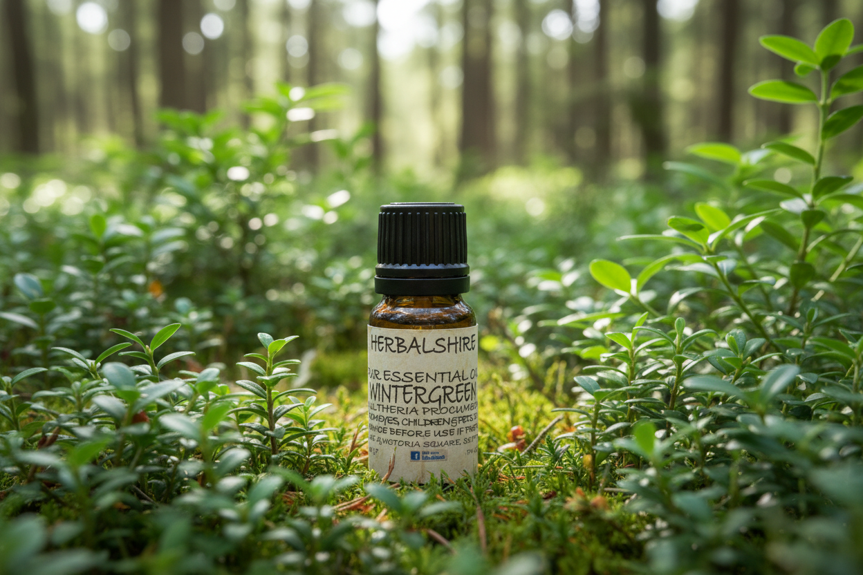 Pure Wintergreen Essential Oil | Natural Muscle Rub & Joint Pain Relief | Handmade in North Yorkshire (10ml, 30ml, 100ml)