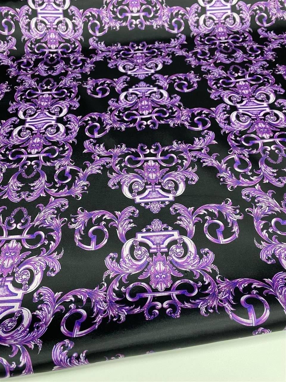 Purple Baroque Fabric by Metre