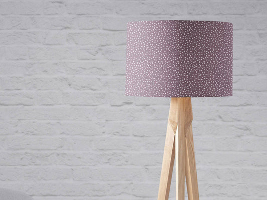 Purple Drum Lampshade, Modern Line Design Shade for Table, Floor or Ceiling Pendant Light