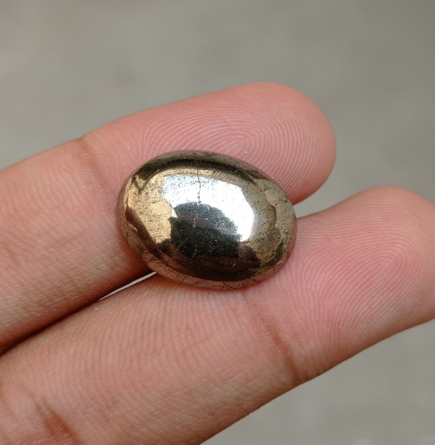 19ct Natural Pyrite Cabochon - Iron Pyrite Crystal - Fool's Gold Gemstone - August Birthstone -20x15x5mm